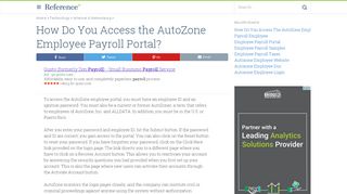 
                            5. How Do You Access the AutoZone Employee Payroll Portal ...