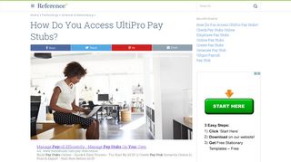 
                            5. How Do You Access UltiPro Pay Stubs? | Reference.com