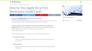 
                            5. How Do You Apply for a Fry's Electronics Credit Card ...