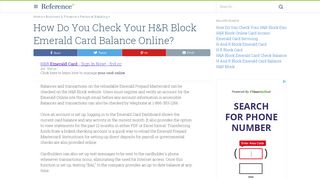 
                            9. How Do You Check Your H&R Block Emerald Card Balance ...