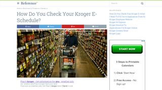 
                            9. How Do You Check Your Kroger E-Schedule? | …