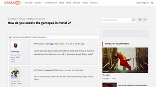 
                            6. How do you enable the gamepad in Portal 2? - PC/Mac/Linux Society ...