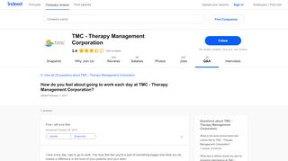 
                            4. How do you feel about going to work each day at TMC - Therapy ...