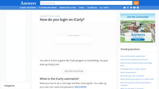 
                            5. How do you login on iCarly? - Answers.com