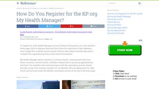 
                            3. How Do You Register for the KP.org My Health Manager ...
