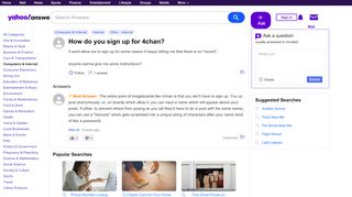 
                            5. How do you sign up for 4chan? | Yahoo Answers