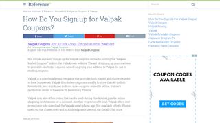 
                            6. How Do You Sign up for Valpak Coupons? | Reference.com
