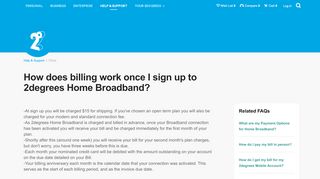
                            5. How does billing work once I sign up to 2degrees Home ...