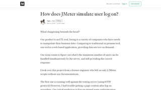 
                            5. How does JMeter simulate user log on? - Signal Cat - Medium