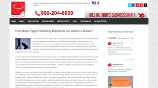 
                            6. How does Page Publishing Distribute our Author's Books?