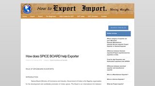 
                            3. How does SPICE BOARD help Exporter