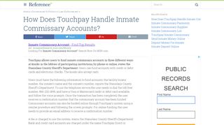 
                            8. How Does Touchpay Handle Inmate Commissary …