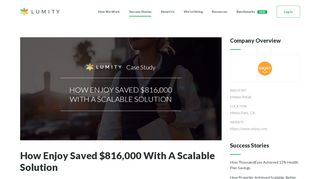 
                            5. How Enjoy Saved Six-Figures on Employee Benefits - Lumity