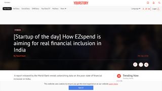 
                            5. How EZspend is aiming for real financial inclusion in India