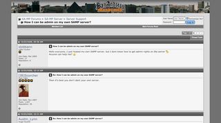 
                            2. How I can be admin on my own SAMP server? - SA-MP Forums