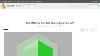 
                            7. How I Made an Autodesk Student Expert Locket?: 7 Steps