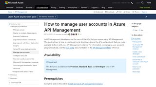 
                            5. How manage user accounts in Azure API Management | Microsoft Docs