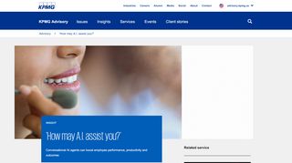 
                            8. How may AI assist you? - KPMG Advisory