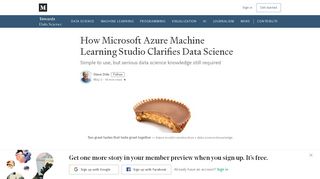 
                            5. How Microsoft Azure Machine Learning Studio Clarifies Data Science