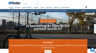 
                            8. How much can I earn doing UberRUSH partner? | finder.com