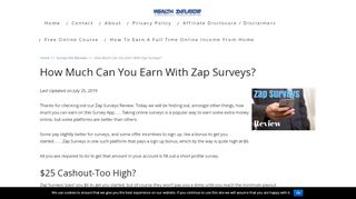 
                            3. How Much Can You Earn With Zap Surveys? | Wealth Inflator