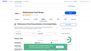 
                            9. How much does Performance Food Group pay? | Indeed.com