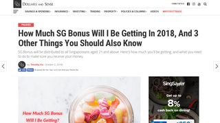 
                            7. How Much SG Bonus Will I Be Getting In 2018, And …