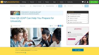 
                            3. How QS LEAP Can Help You Prepare for University | Top ...