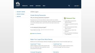 
                            1. How Secure is My Password? | USAA