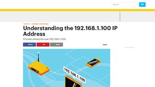 
                            4. How the 192.168.1.100 IP Address Is Used - Lifewire