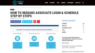 
                            3. How to 88Sears Associate Login & Schedule Step …