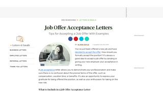 
                            8. How to Accept a Job Offer With Sample Acceptance Letters