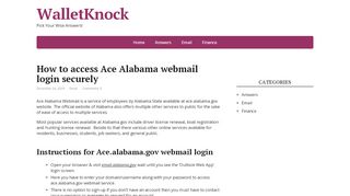 
                            1. How to access Ace.alabama.gov webmail login securely