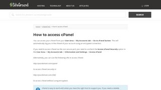 
                            10. How to access cPanel - siteground.com
