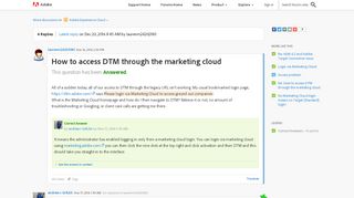 
                            4. How to access DTM through the marketing cloud | Adobe Community ...