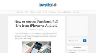 
                            6. How to Access Facebook Full Site from iPhone or Android