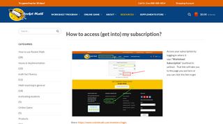 
                            8. How to access (get into) my subscription? - Rocket Math