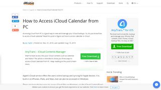 
                            7. How to Access iCloud Calendar from PC - iMobie