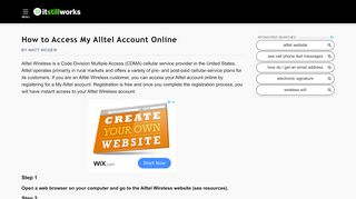 
                            1. How to Access My Alltel Account Online | It Still Works