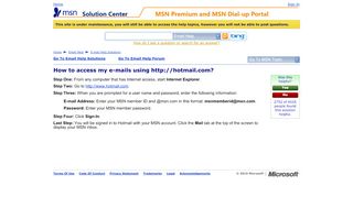 
                            4. How to access my e-mails using http://hotmail.com - MSN ...