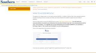 
                            1. How to access MySCSU - Southern Connecticut …