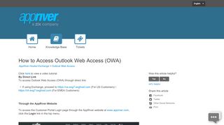 
                            6. How to Access OWA (Outlook Web Access) - AppRiver