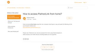 
                            10. How to access PartnerLink from home? – JLP Leisure Benefits
