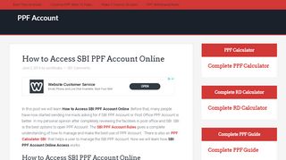 
                            11. How to Access SBI PPF Account Online