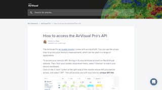 
                            7. How to access the AirVisual Node/Pro's API – Support portal for ...