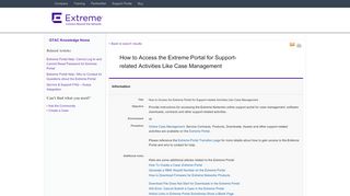 
                            3. How to Access the Extreme Portal for Support-related ... - How To