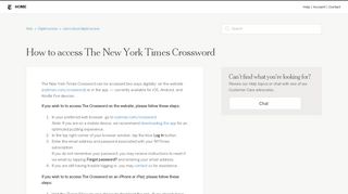 
                            3. How to access The New York Times Crossword – Help