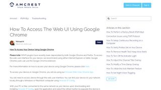 
                            1. How To Access The Web UI Using Google Chrome – Amcrest