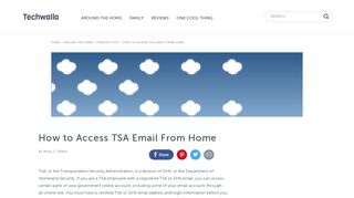 
                            2. How to Access TSA Email From Home | Techwalla.com