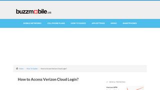 
                            10. How to Access Verizon Cloud Login? - buzzmobile.us